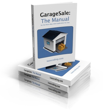 GarageSale: The printed manual