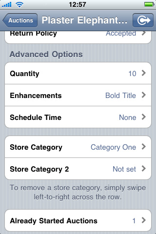 Advanced Auction Settings