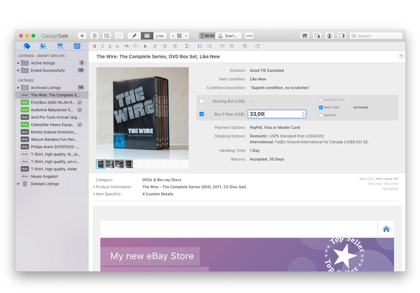 GarageSale for Mac 9.3 破解版 销售管控软件